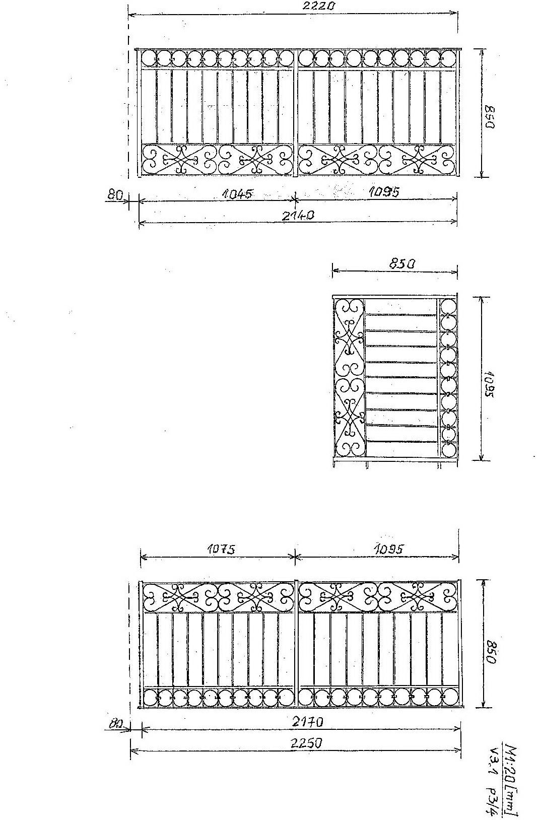 29 Wrought iron railing "Liverpool"