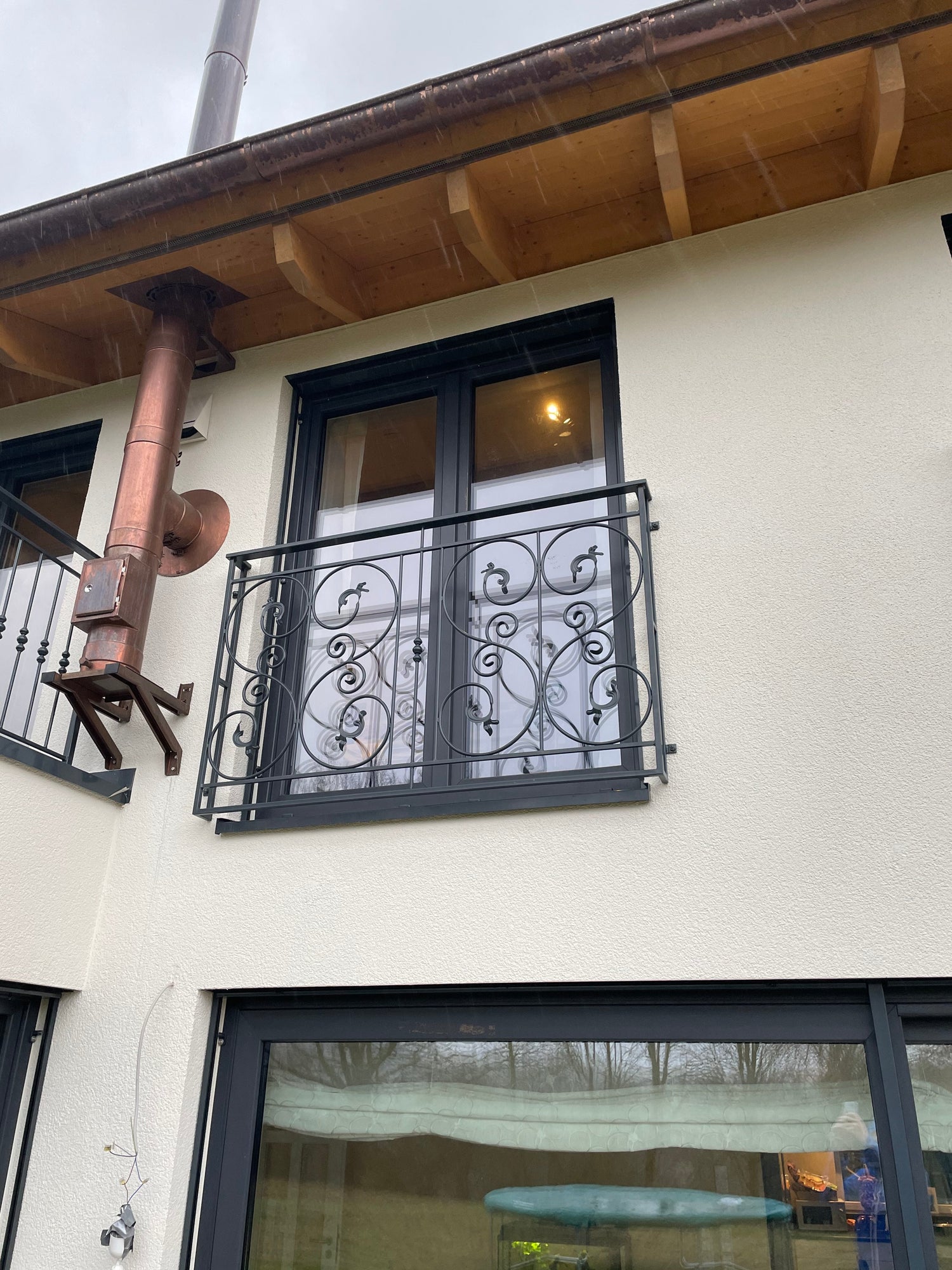 Französische Balkone aus Schmiedeeisen 