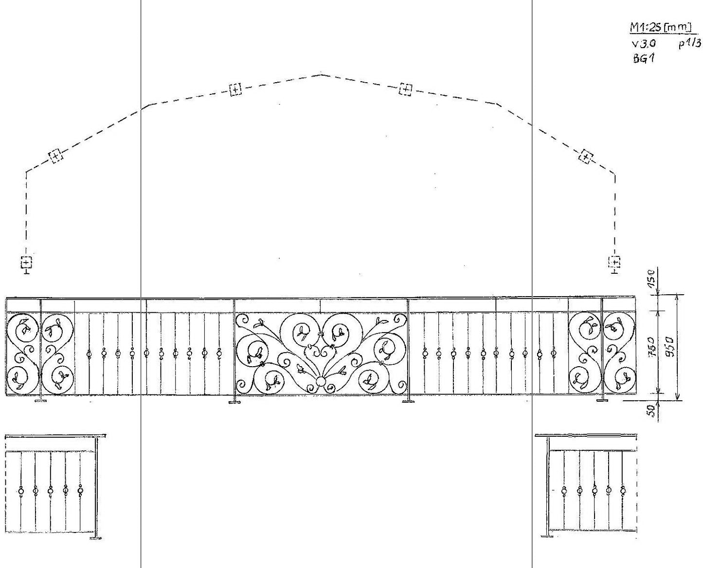13 Wrought iron railing ``Prestbury``