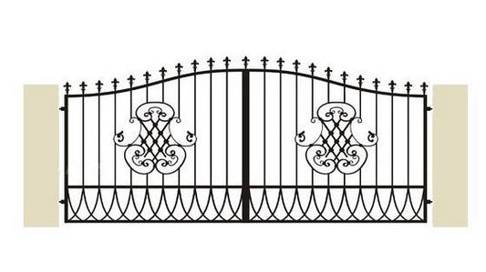 Hoftor aus Schmiedeeisen ``Baden-Württemberg``