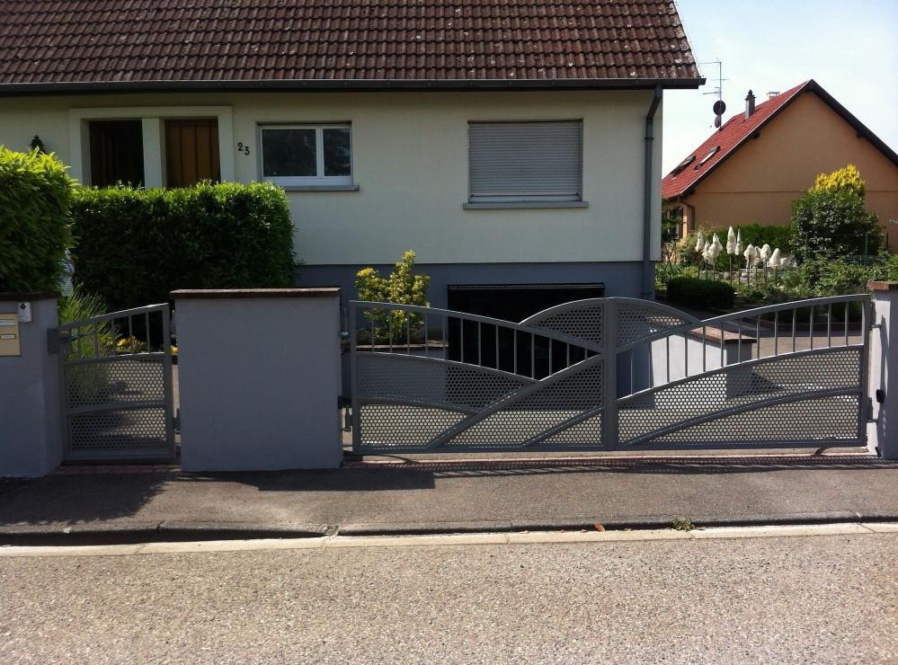 Gartentür aus Schmiedeeisen ''Mannheim'' - Schmiedeeisen Profi
